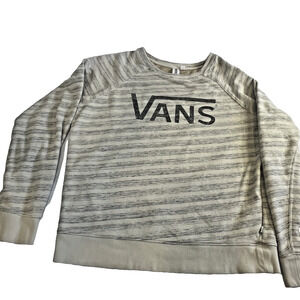 Vans Raglan Sweatshirt Women Medium Gray